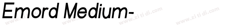 Emord Medium字体转换